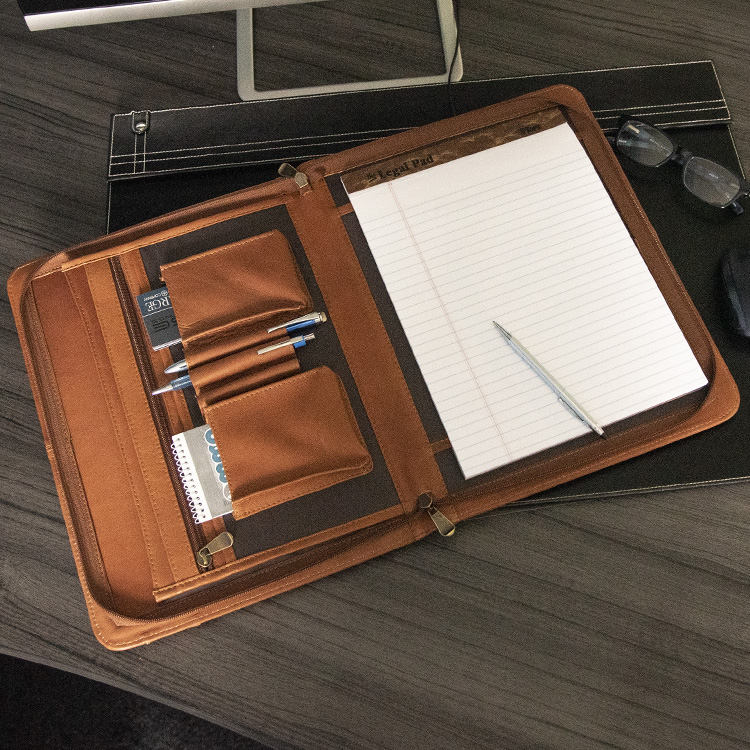Exitoso - Zippered Leather Portfolio 3