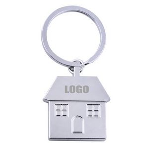 Charming Dual Window House Shaped Keychain 8