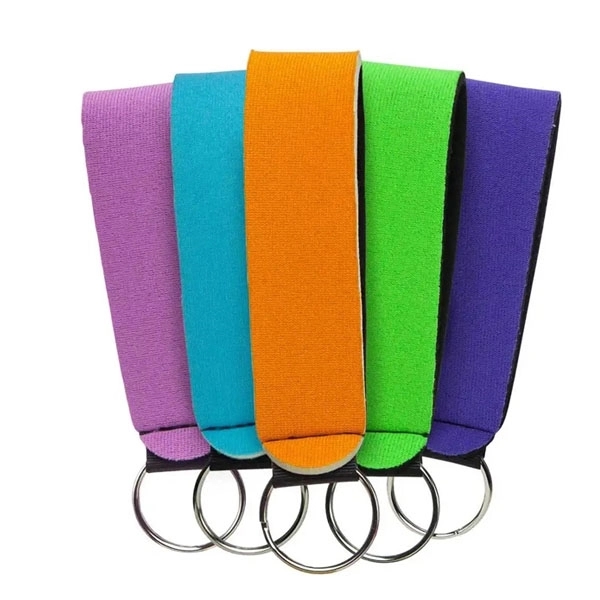 Custom Neoprene Wrist Strap Keychain 2