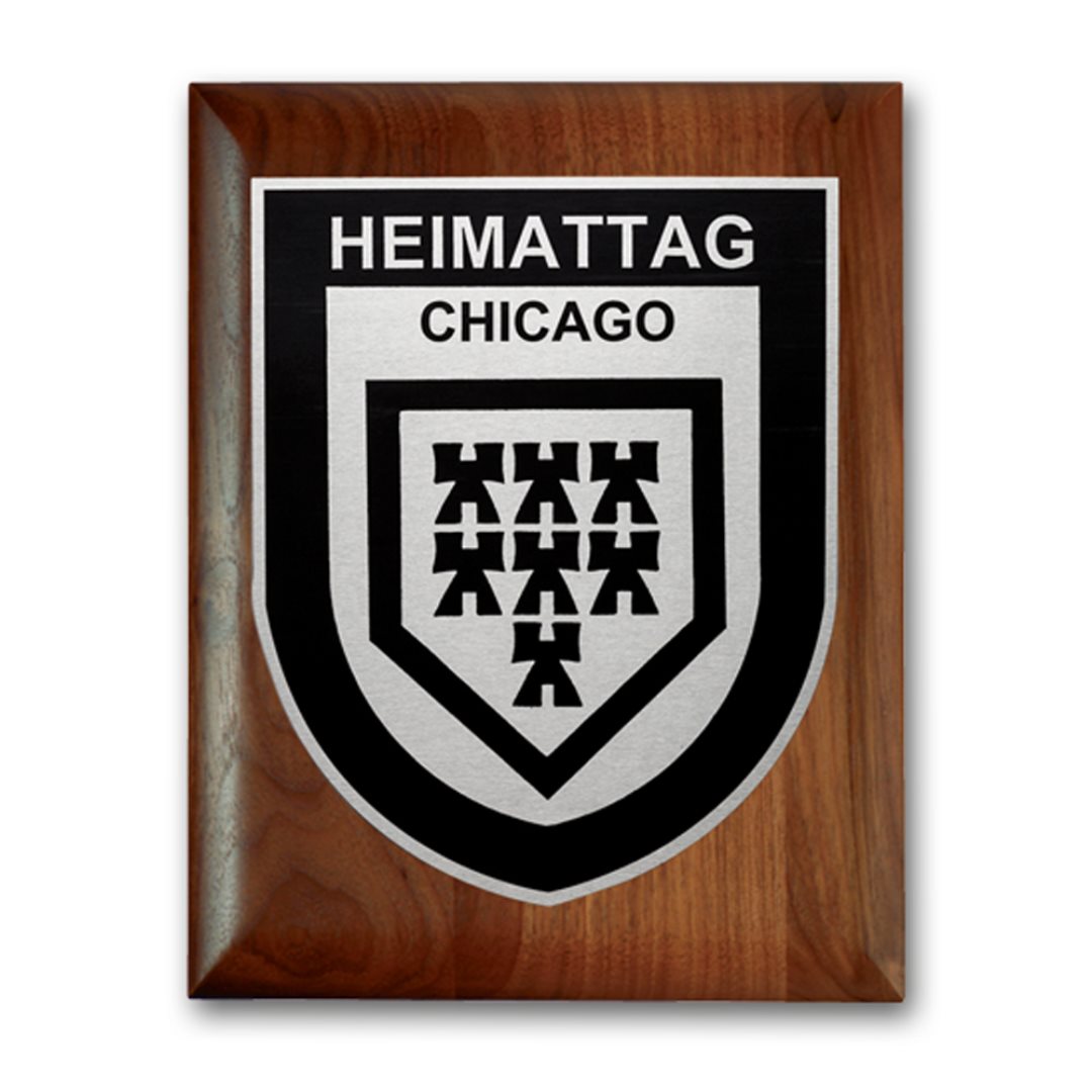 Etch/Oxidized Plaq - Walnut Rolled Edge