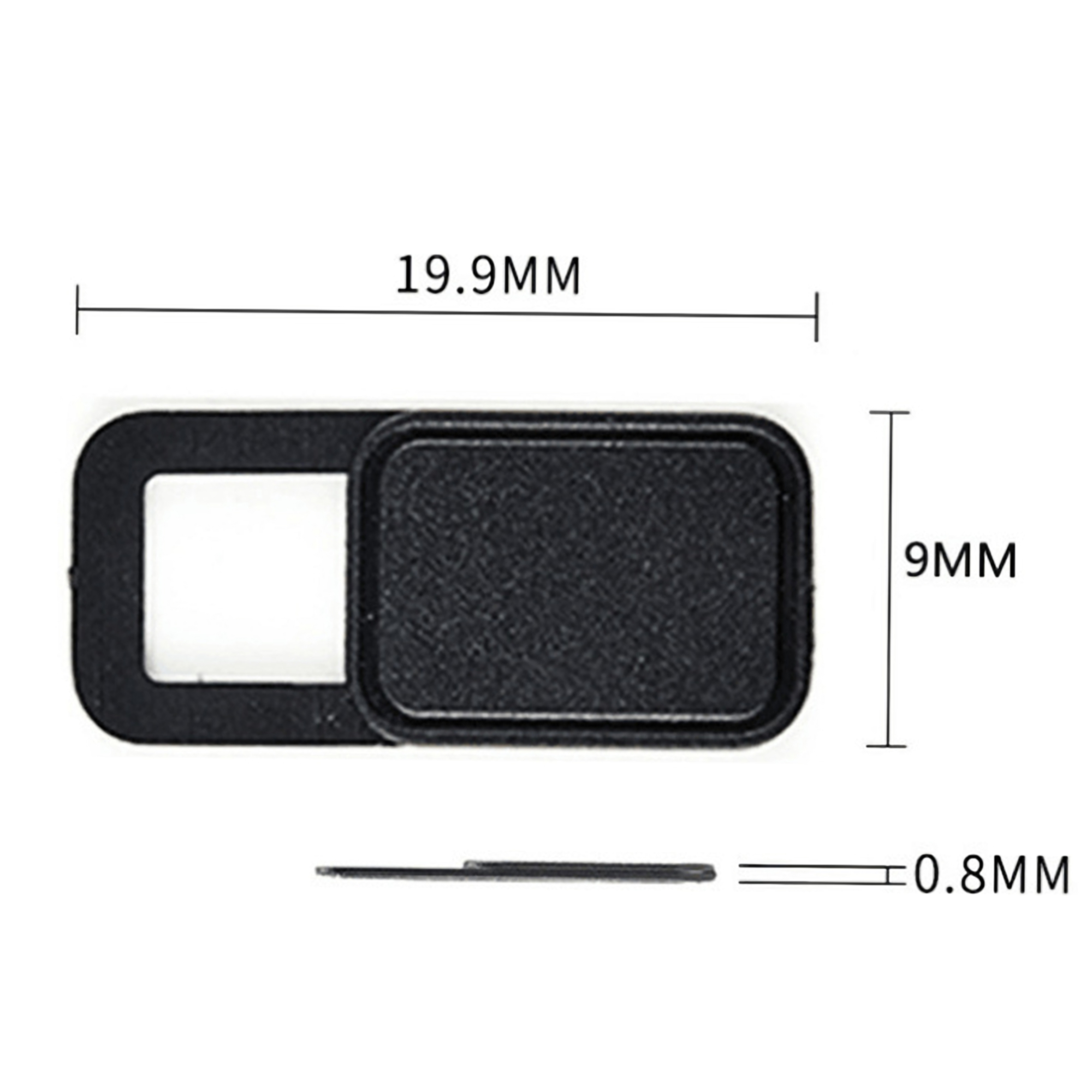 Rectangular Plastic Webcam Cover 3