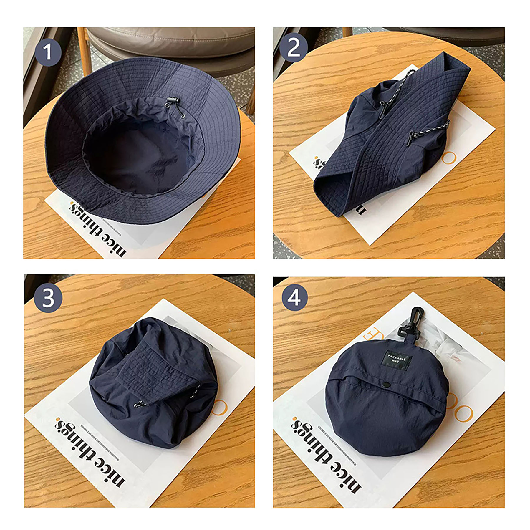 Foldable Portable Bucket Hat 10