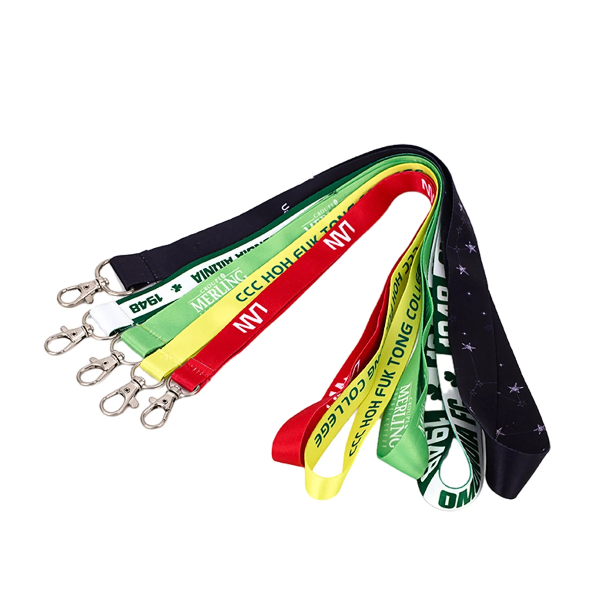 Card Sleeve Webbing Lanyard Work ID Badge Sling MOQ 50PCS 3