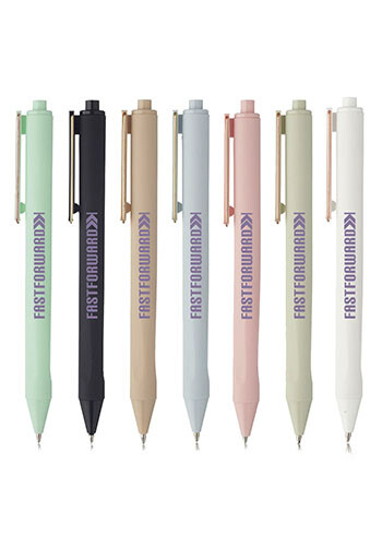 Matte Soft Rubber Coated Ballpoint Pens