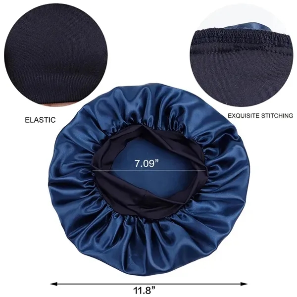 Colorful Wide-Band Elastic Sleep Cap with Soft Headwear 2