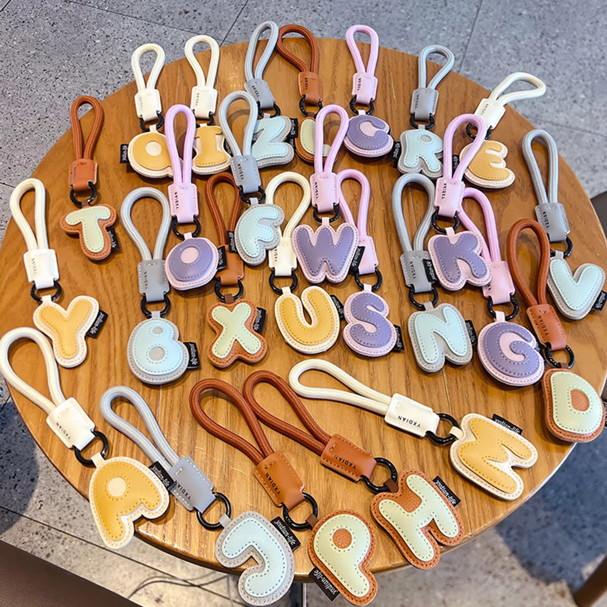 Adorable 26-Alphabet Keychain Pendant Gift 1
