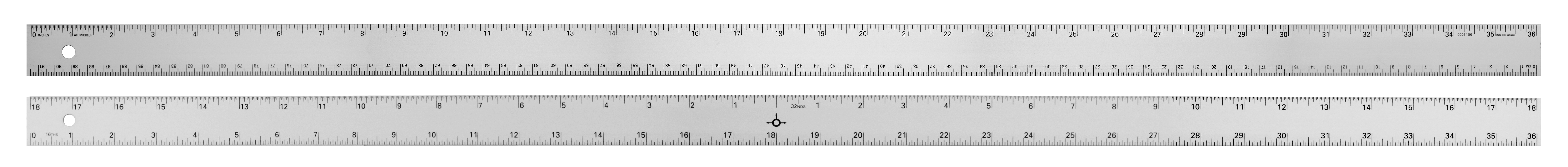 36" Yardstick with Center-Finding Back 6