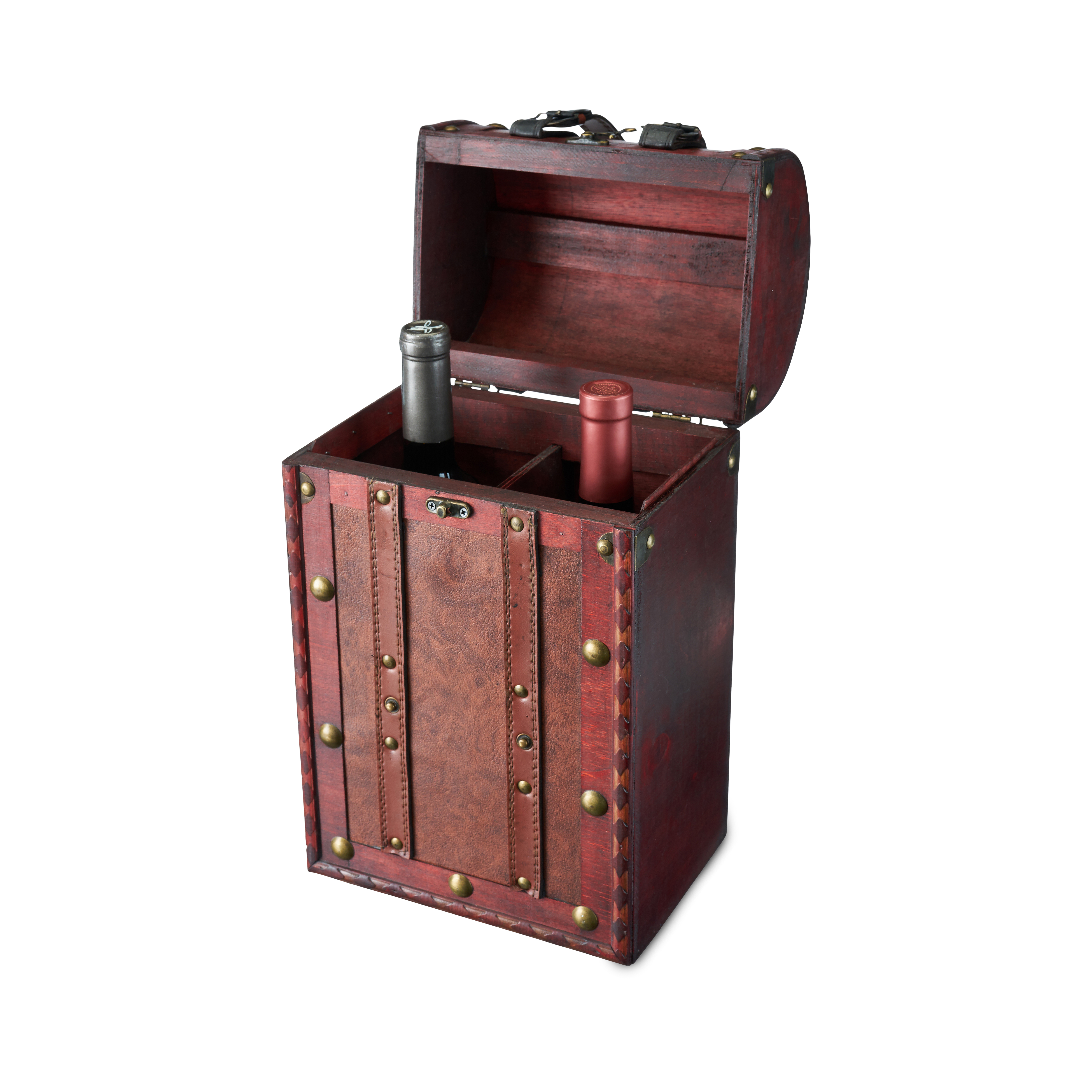 Twine Living® 2 Bottle Antique Wine Box 8