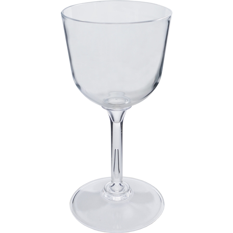 12oz Standard Stem Plastic Wine Goblet with Your Choice of Stem Color