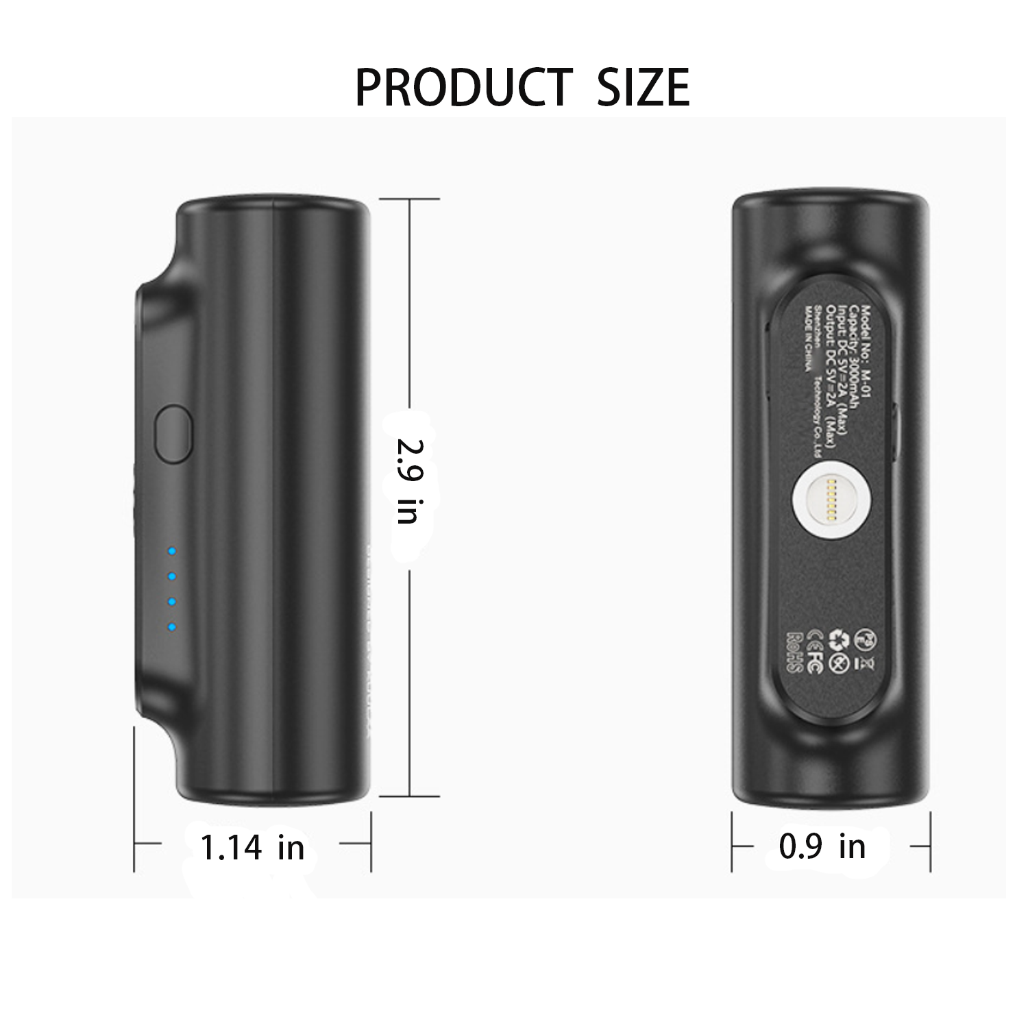 3000 mAh Mini Magnetic Power Bank 2