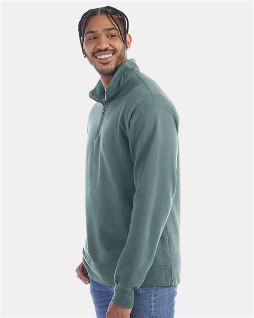Unisex Garment-Dyed Quarter-Zip Sweatshirt - GDH425 36