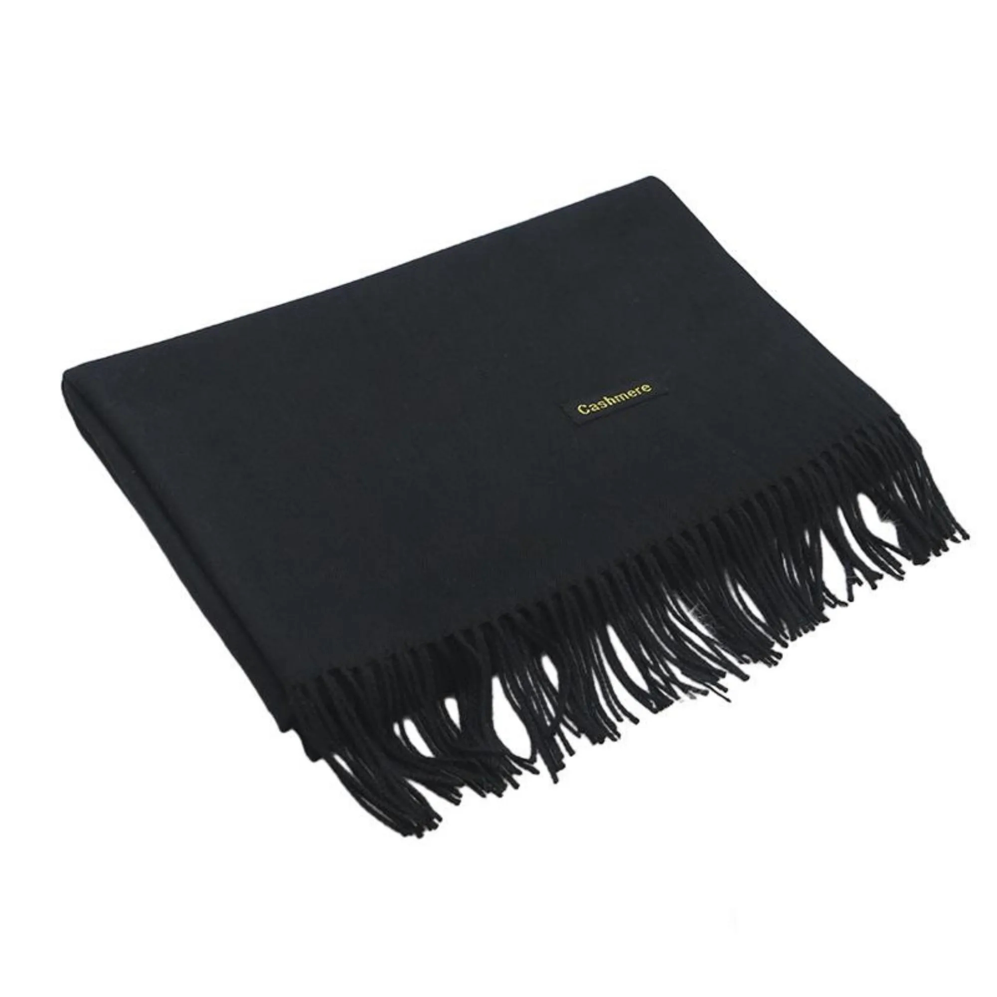 Winter Imitation Cashmere Scarf With Tassels MOQ 100PCS 5