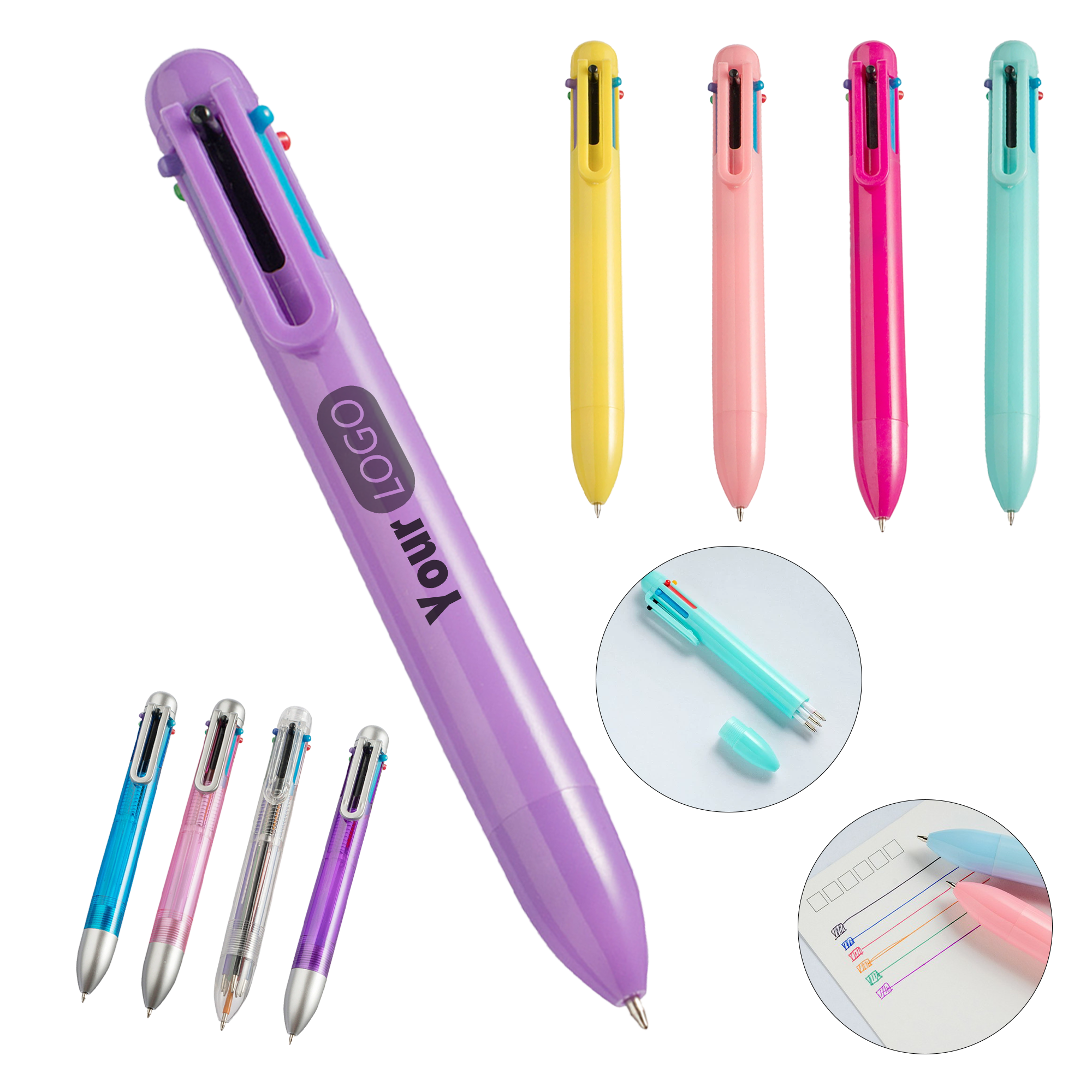 Multicolor Retractable Ballpoint Pen 5