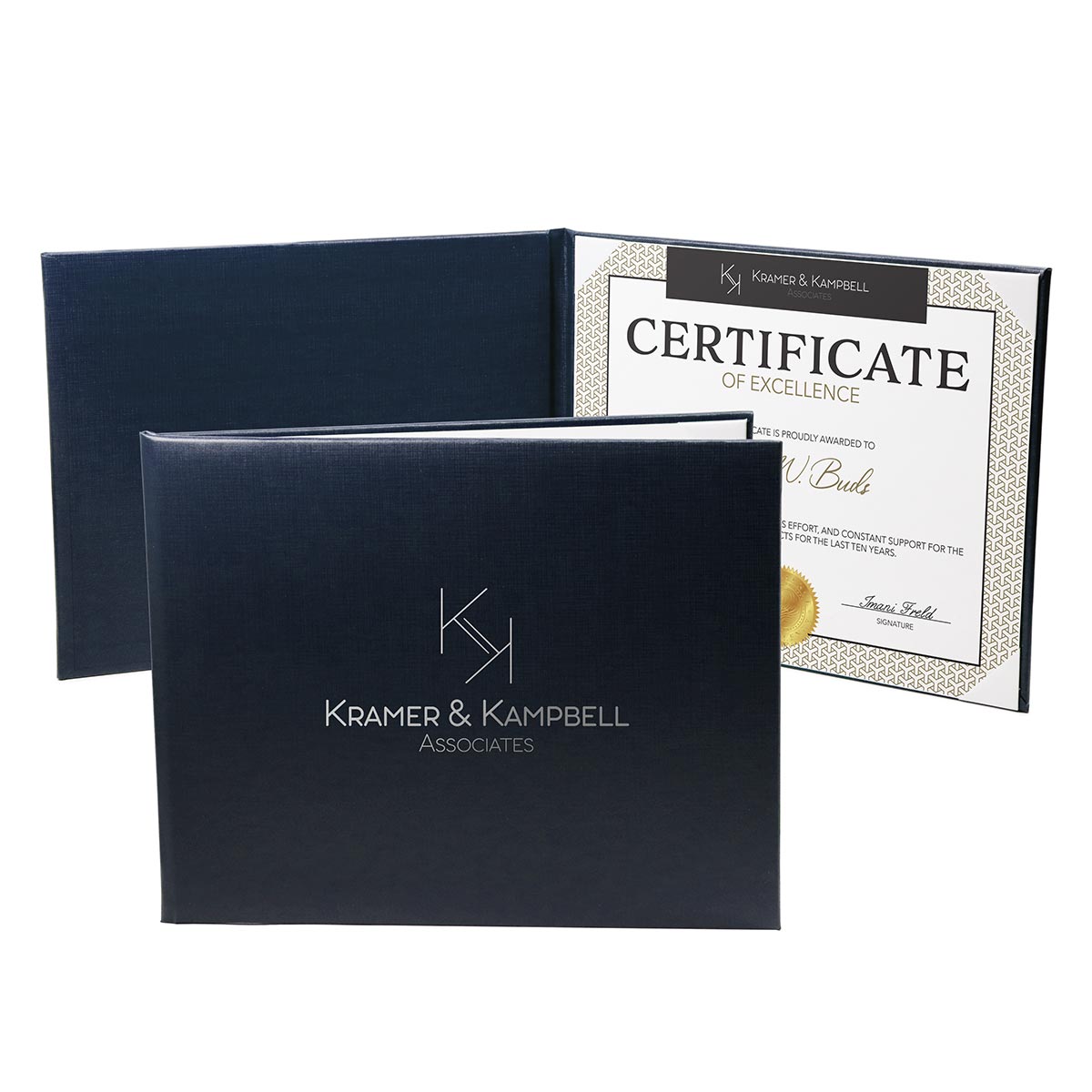 Deluxe Padded Single 8.5" x 11" Certificate Holder 5