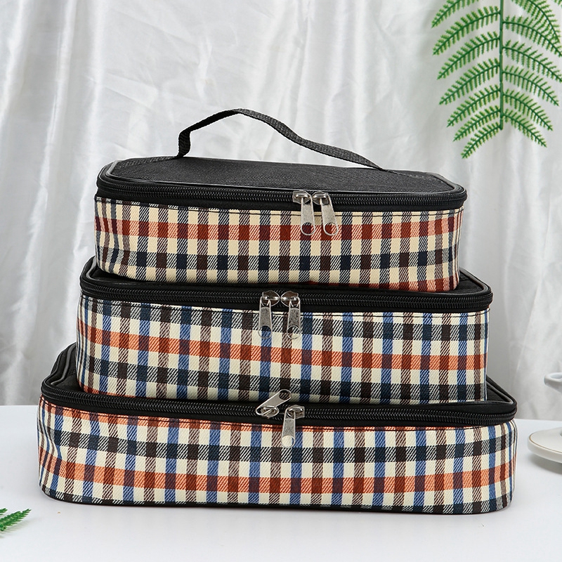 Grid Bento Box Lunch Bag 4
