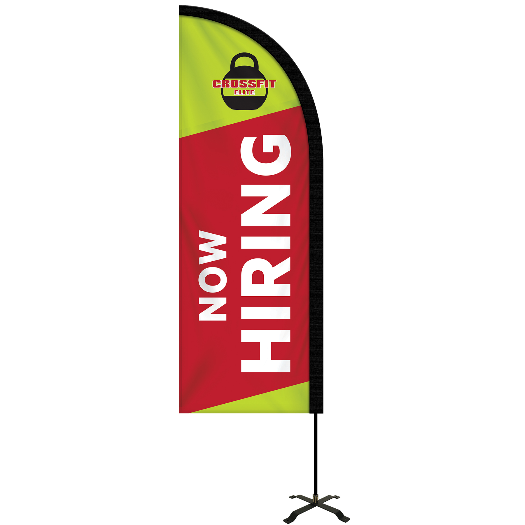 6' Portable Double Sided Half Drop Kit w/ Cross Base 2
