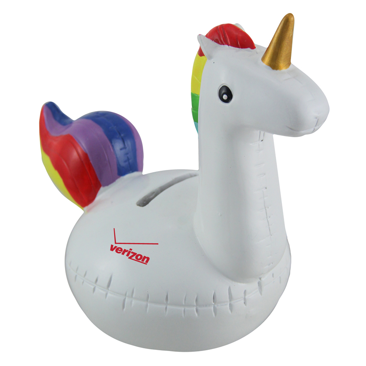 6" Rainbow Inflatable Unicorn Coin Pank 4