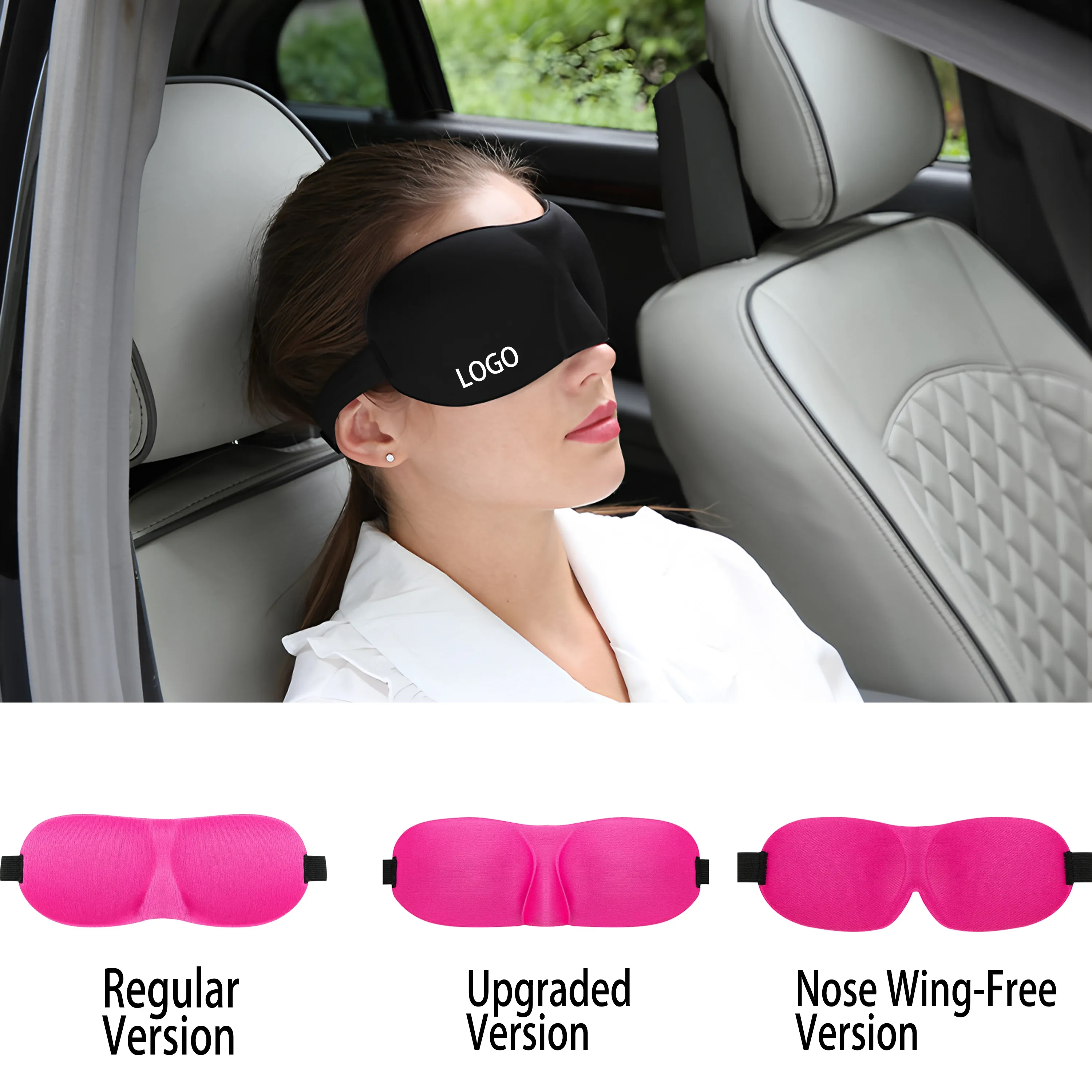 3D Memory Foam Sleep Mask with Adjustable Strap 2