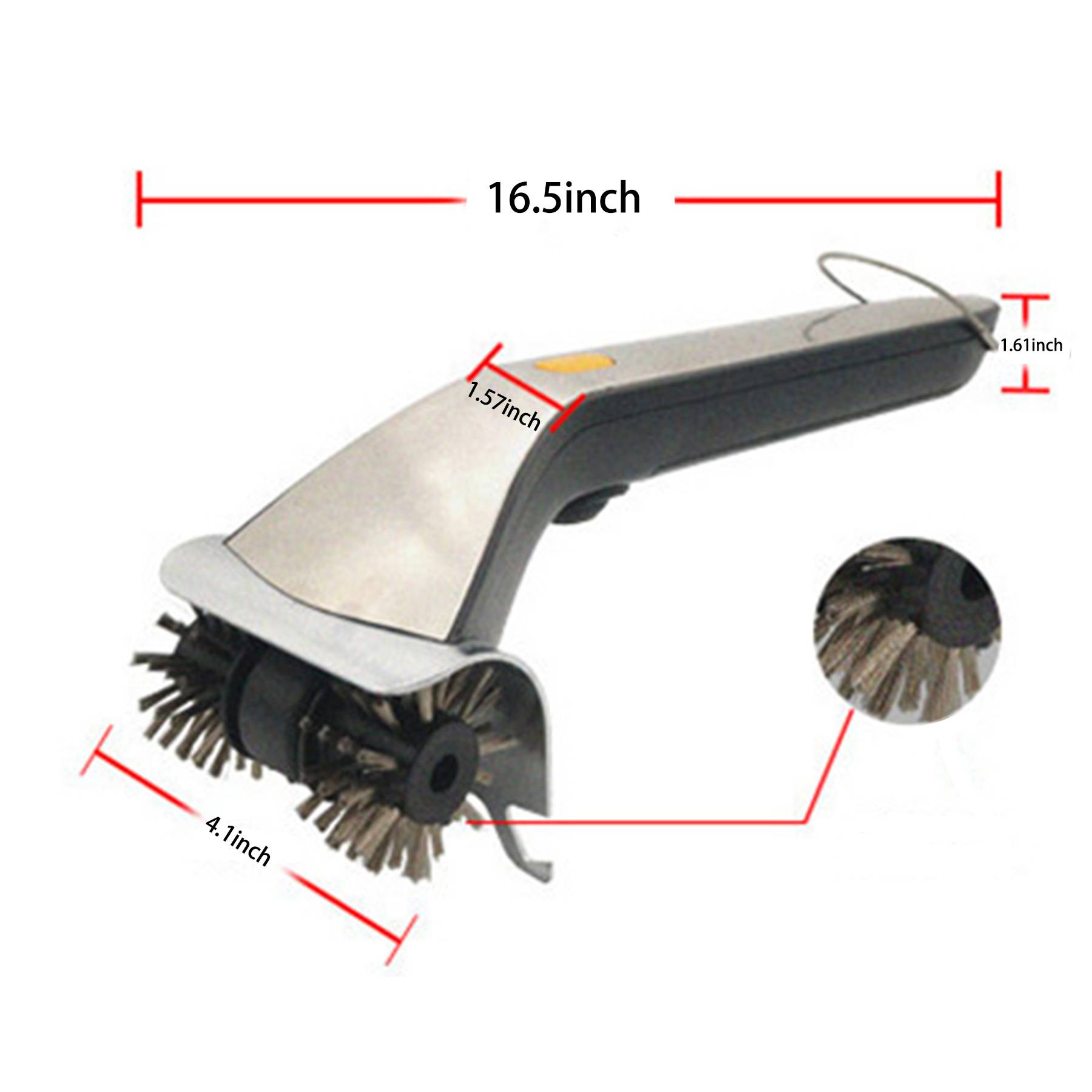 Electric stainless steel wire barbecue brush 3