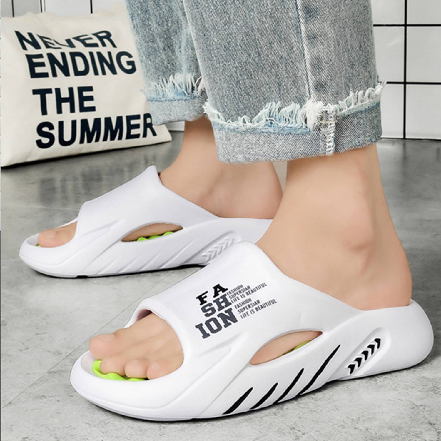 Fashionable and Stylish Ventilated Open Toe Design Slippers 6