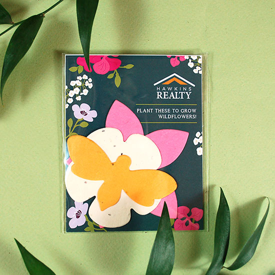 Single-Sided Wildflower Seed Paper Shape Packs 4