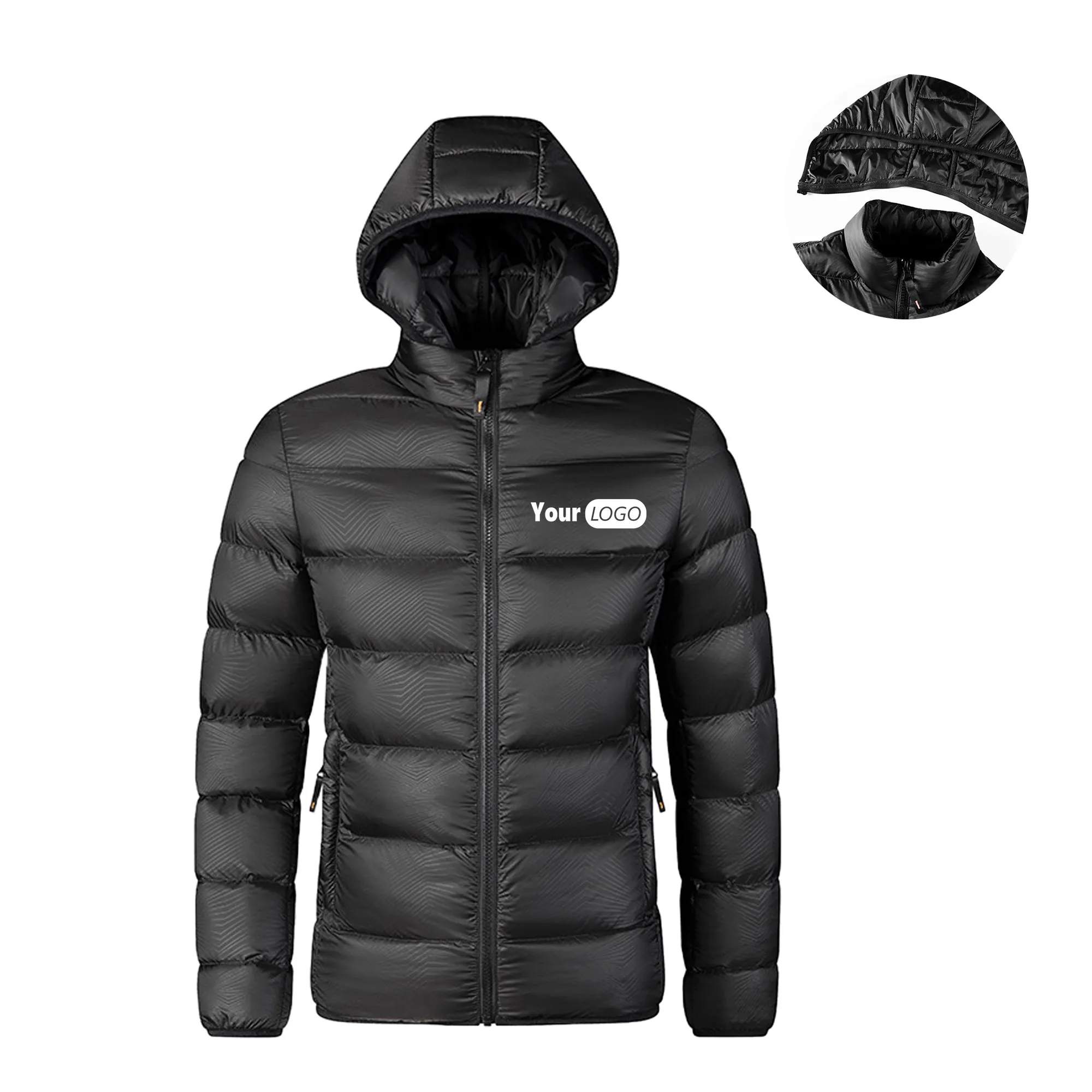 Removable Hood Cotton Padded Down Jacket MOQ 12 PCS 3