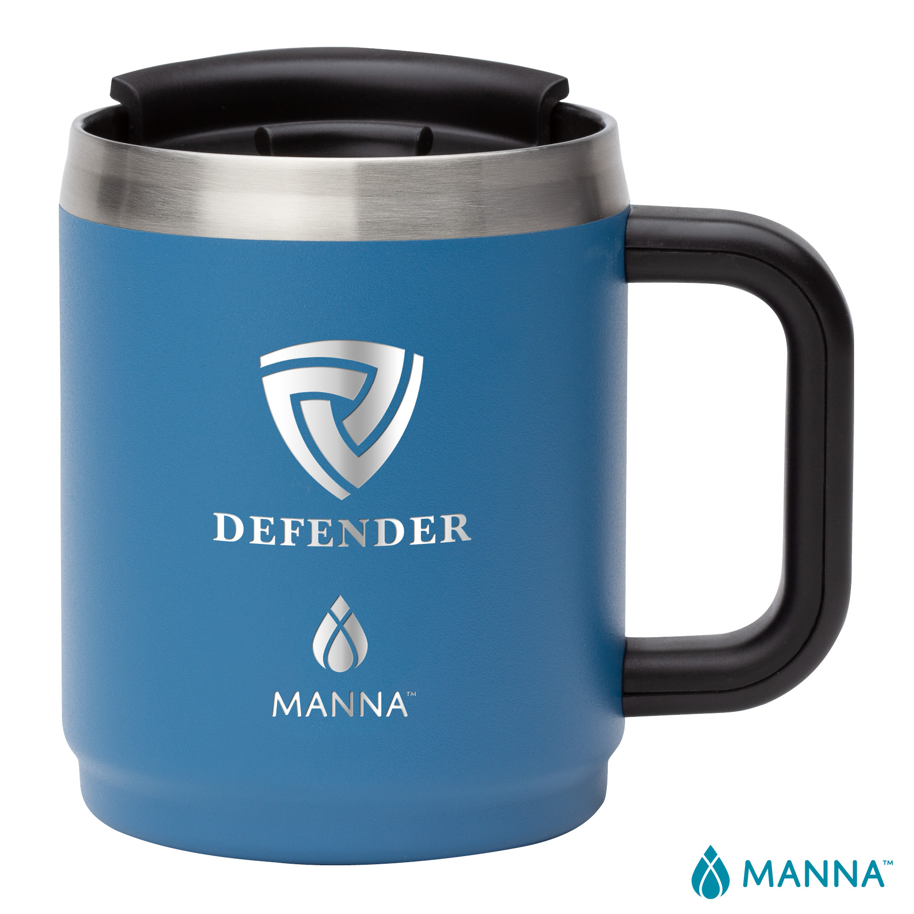 Manna™ 14 oz. Boulder Stainless Steel Camping Mug w/ Handle 1
