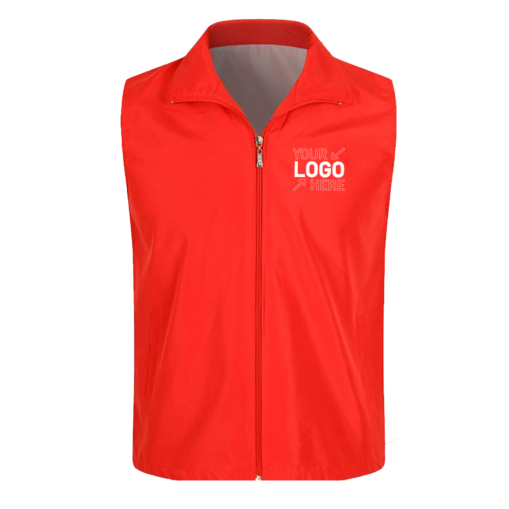 Polyester Unisex Advertising Volunteer Vest
