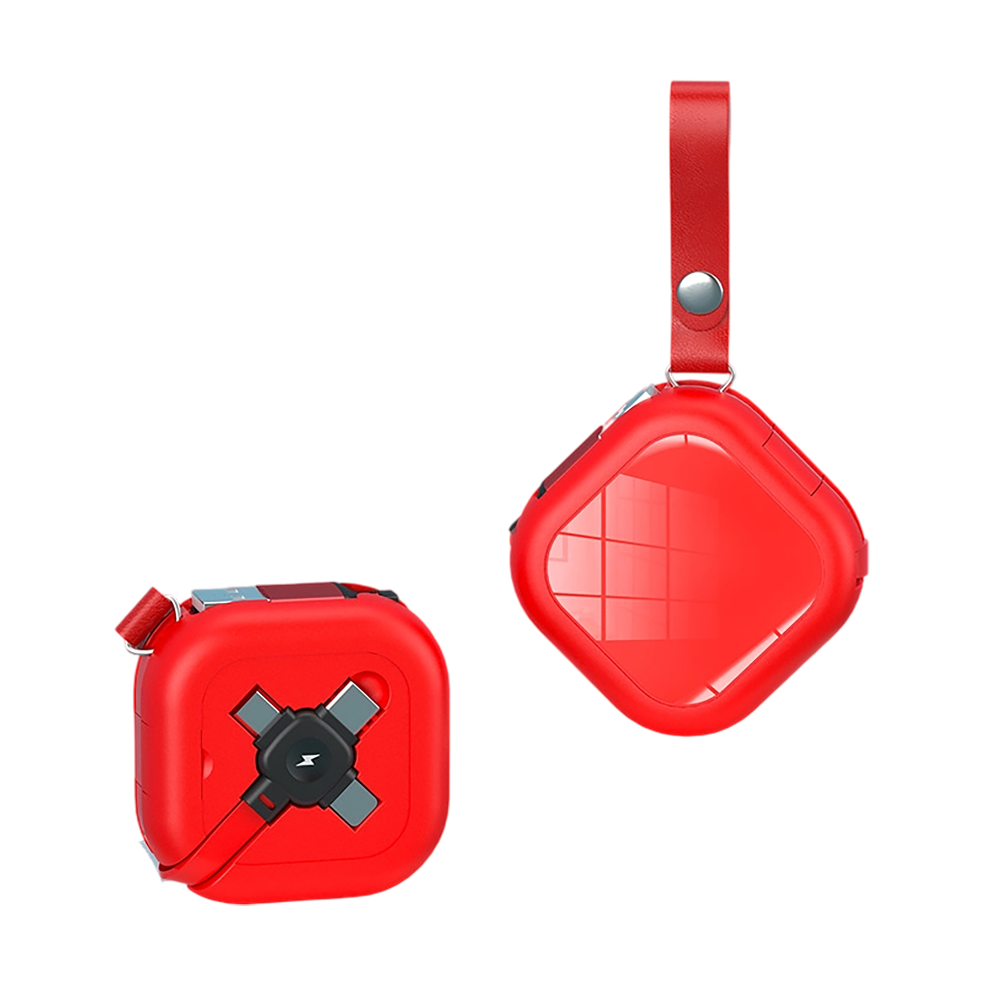 Retractable Multi Charging Cable With Micro USB USB C And iP Connectors 3.3' 6