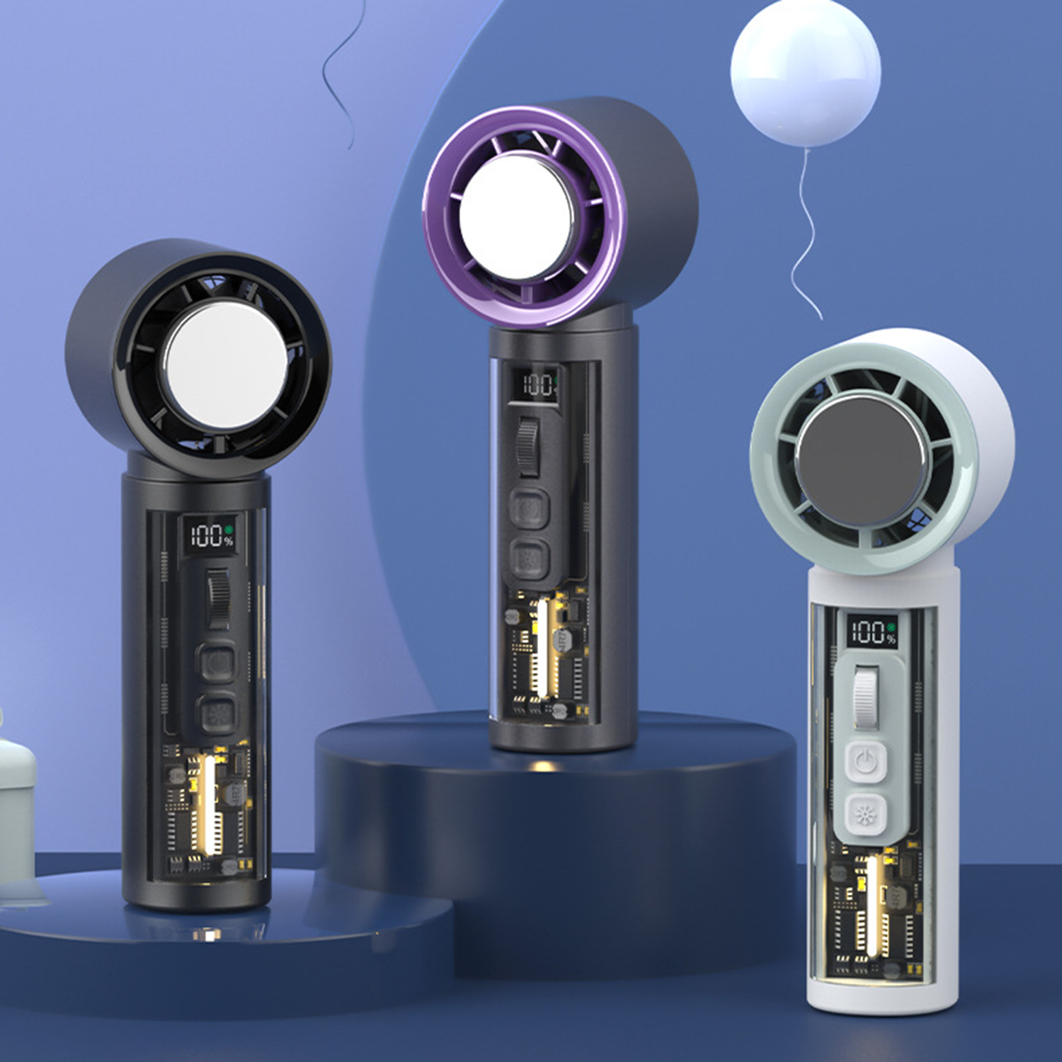 Mini Rechargeable Handheld High Speed Cooling Fan 5