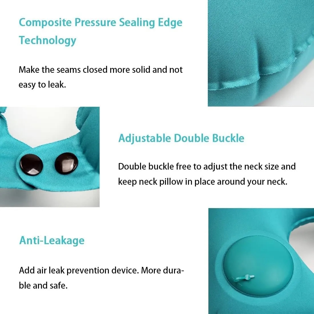 Portable Inflatable Neck Pillow U-Shaped 2