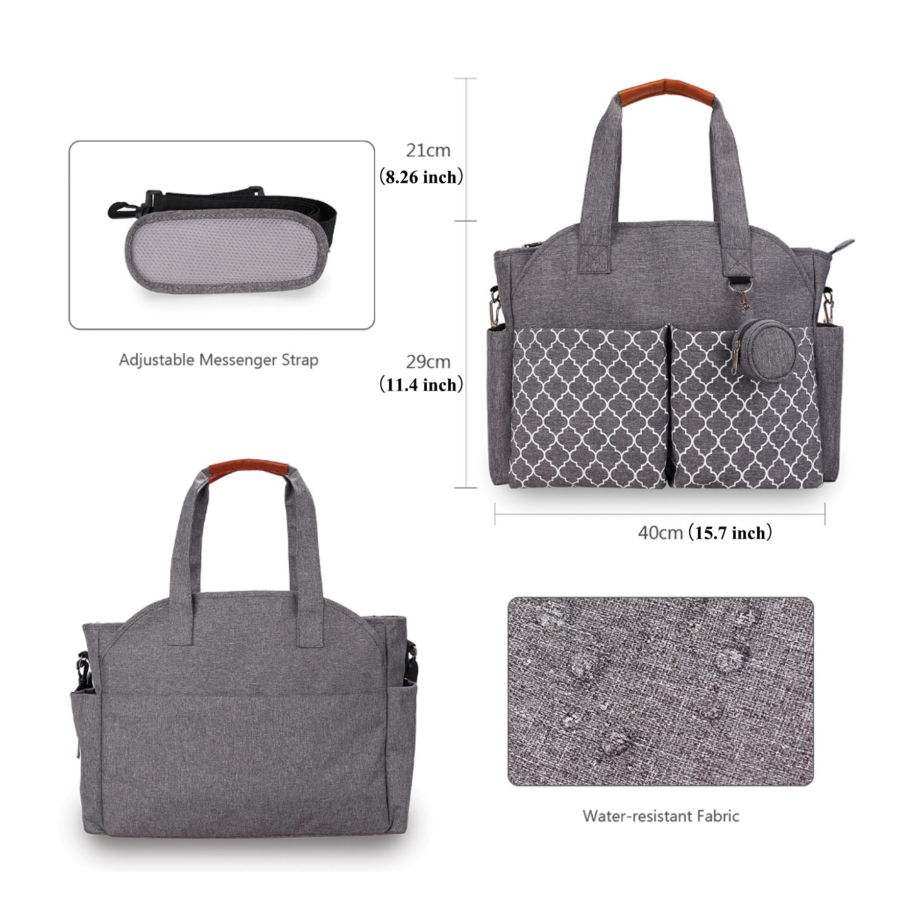 Large Capacity Handheld Shoulder Mommy Bag 3