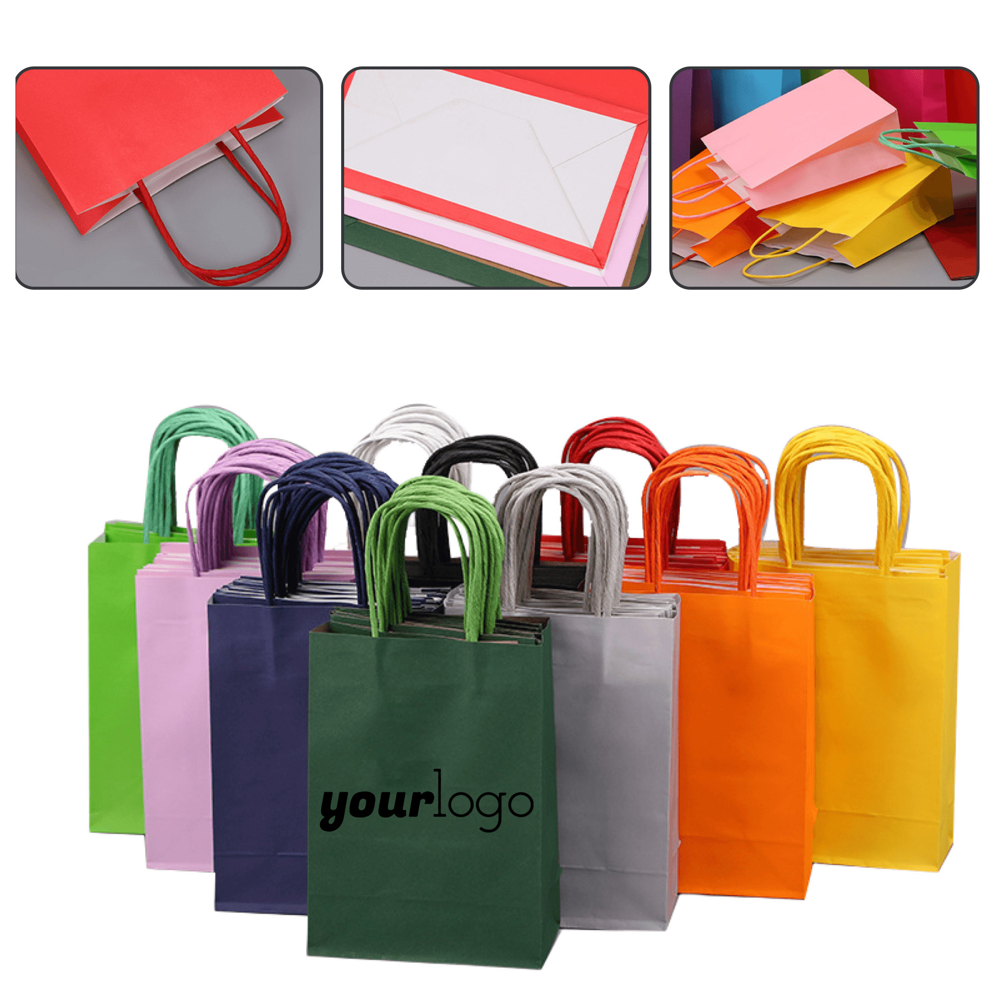 120gsm Custom Printed Kraft Shopping Bag 2