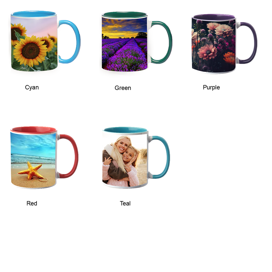 11 oz. Bright Two-Tone Sublimation Custom Mug 9