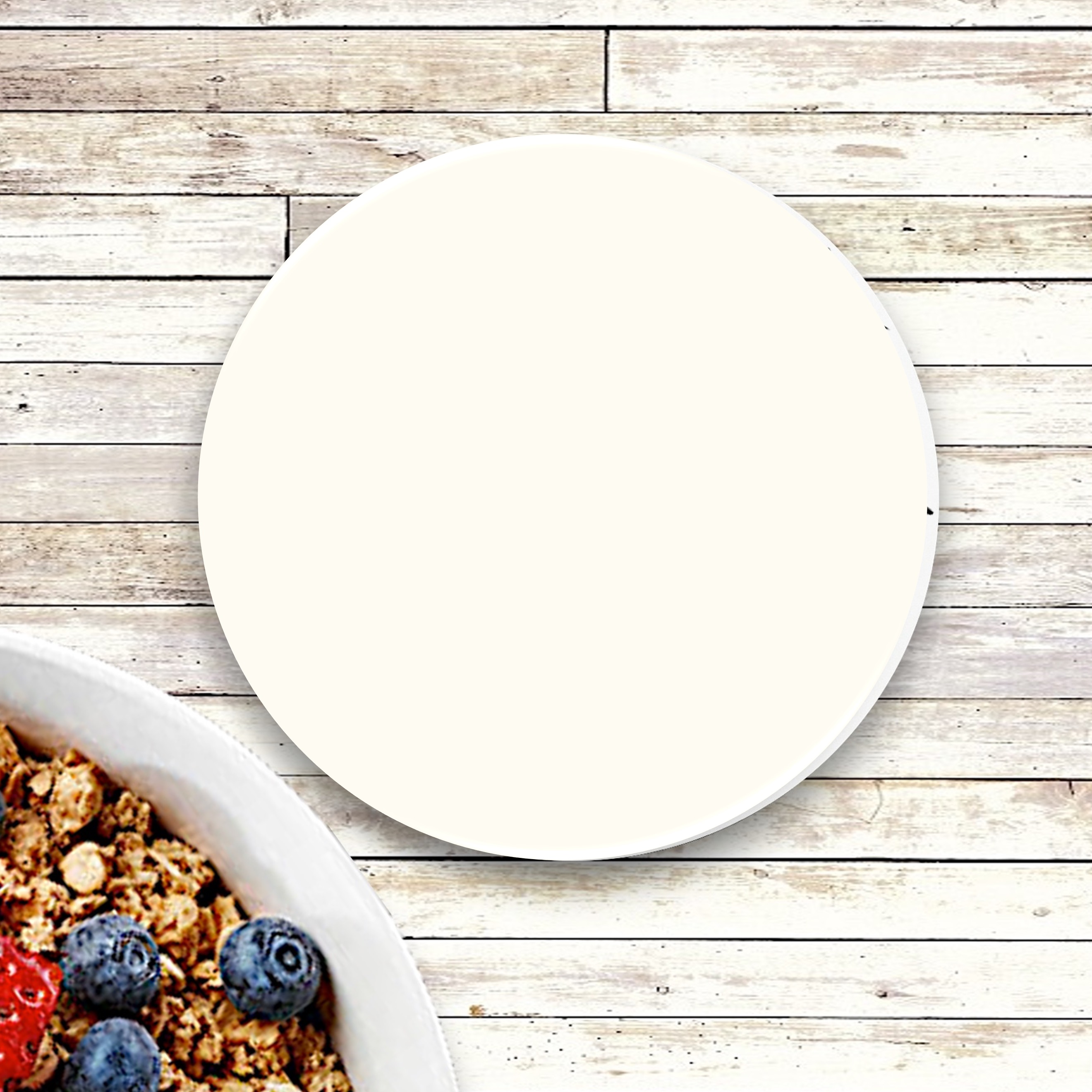 Custom Printed Round Absorbent Stone Coaster - Full Bleed 3