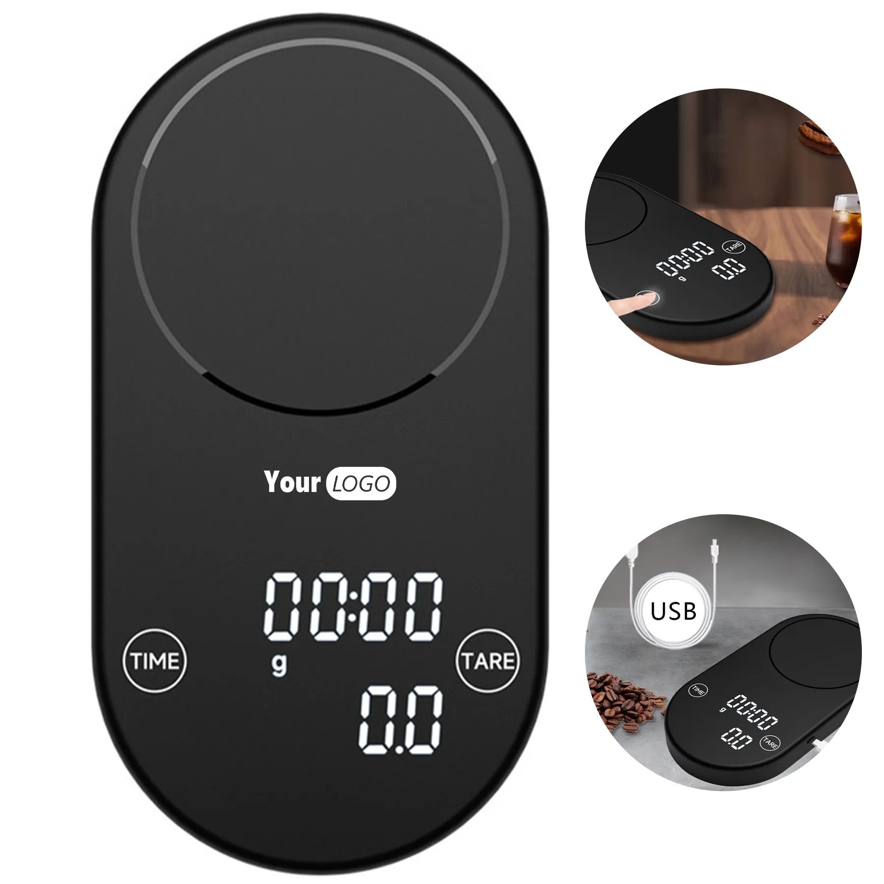 Glass Intelligent Coffee Electronic Scale 3
