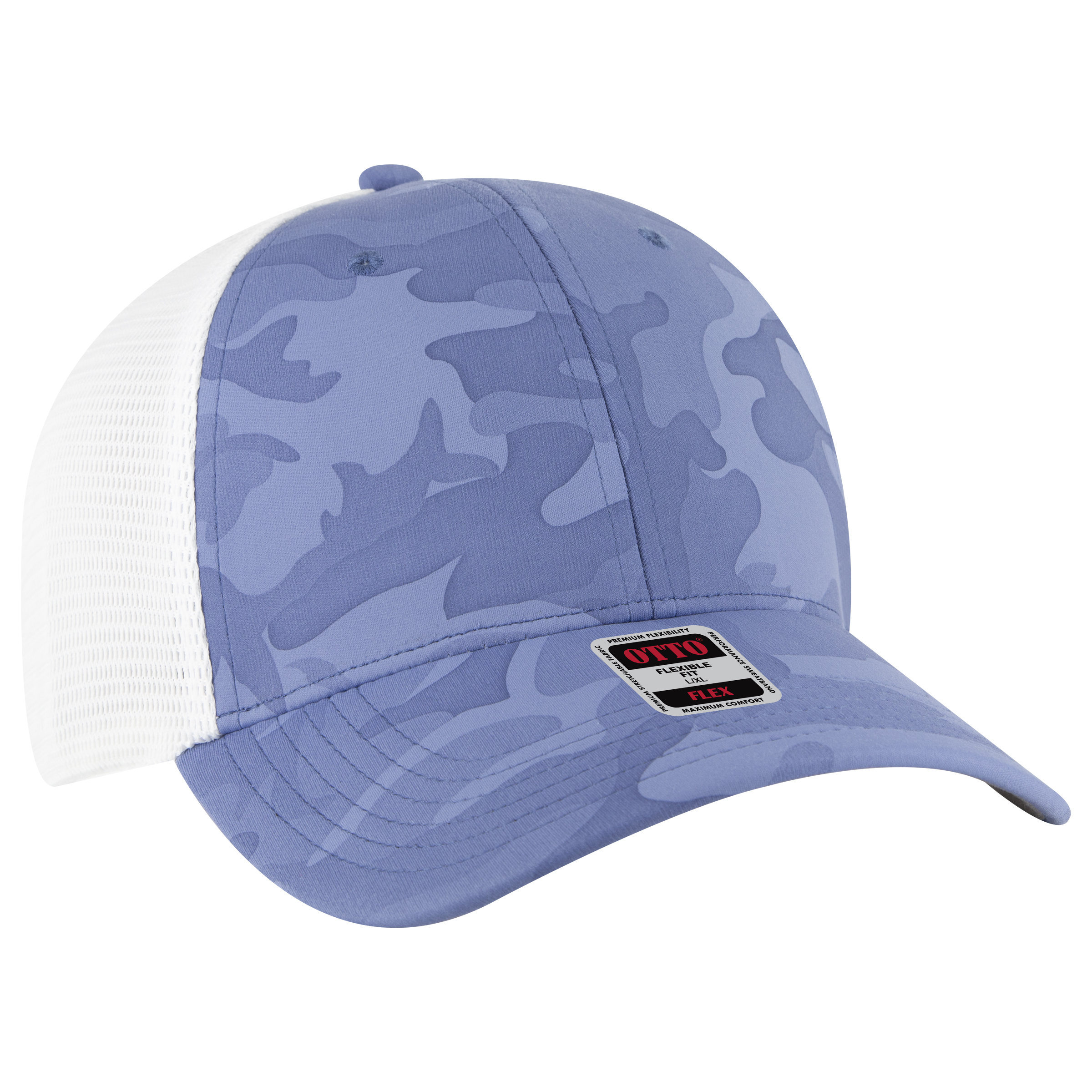 OTTO CAP® OTTO FLEX® Fitted 6 Panel Low Profile Mesh Back Trucker Hat 22