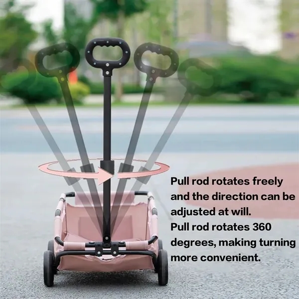 Folding Pet Carrier Cart - Portable and Convenient 10