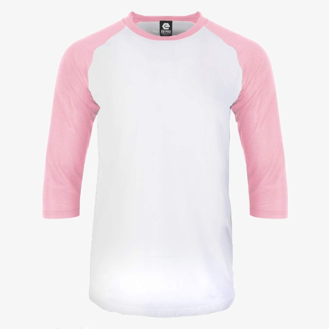 #H215 - Varsity Men's 3/4 Sleeve Baseball Tee White Body 5