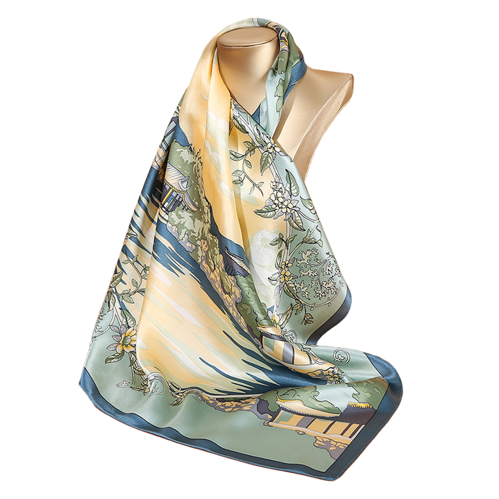 100% Mulberry Silk Scarf 1