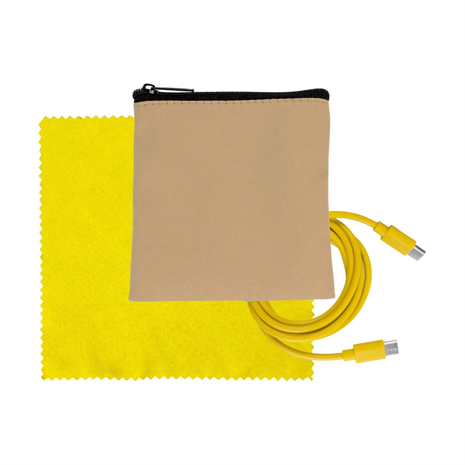Tan Executive C to C Cable & Cloth Set 14