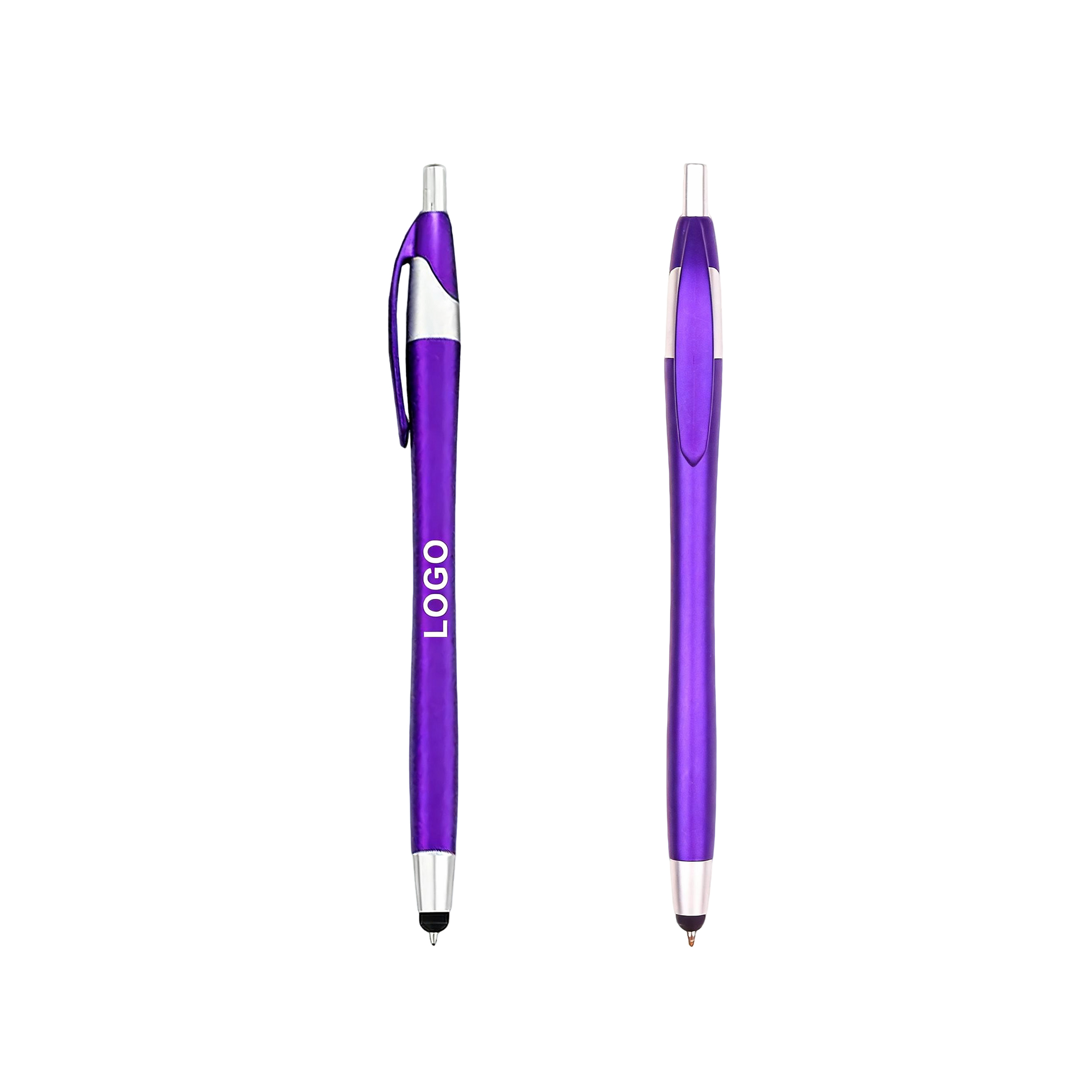 Two In One Plastic Stylus Ballpoint Pen 5.91" 2