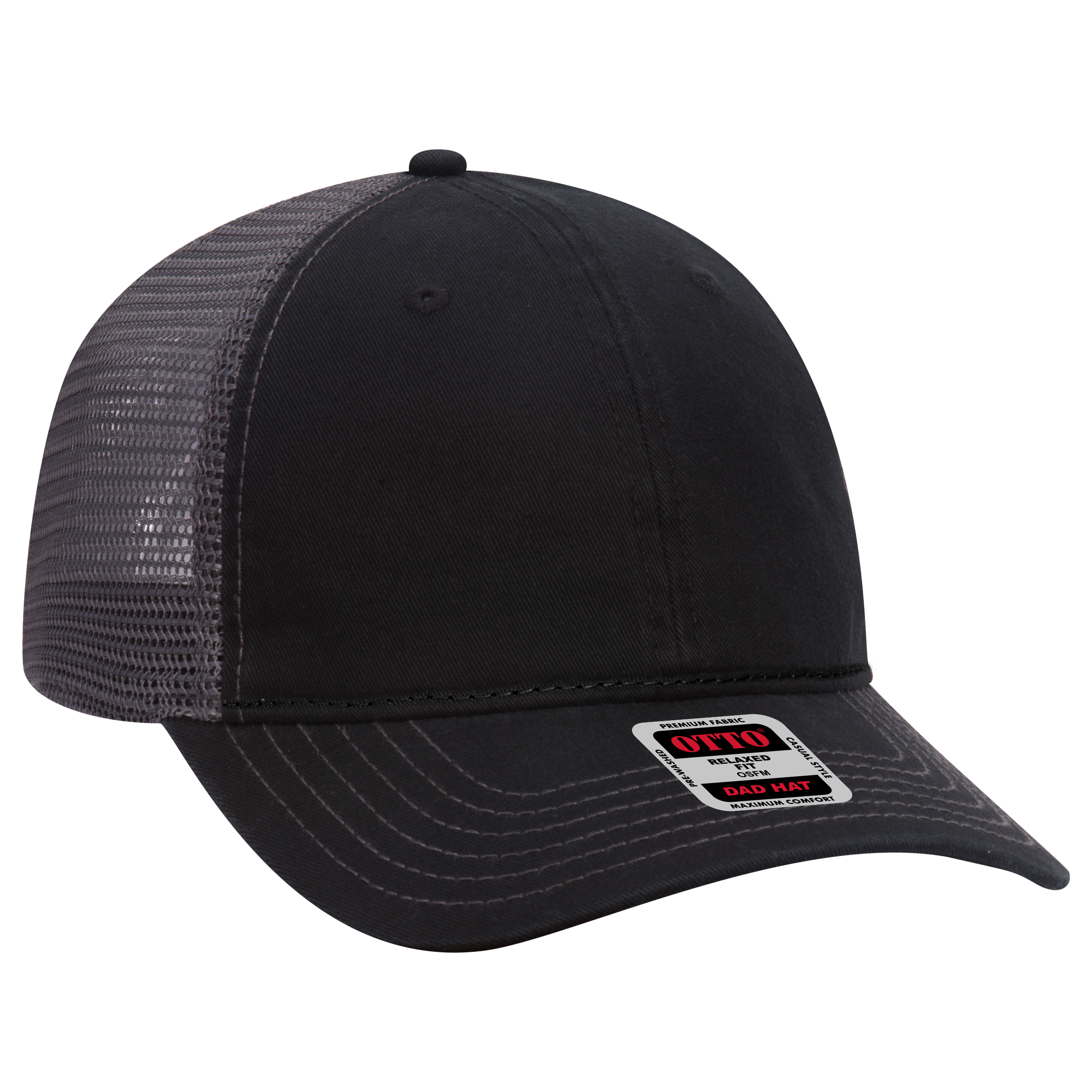 OTTO CAP® 6 Panel Low Profile Mesh Back Trucker Dad Hat 41