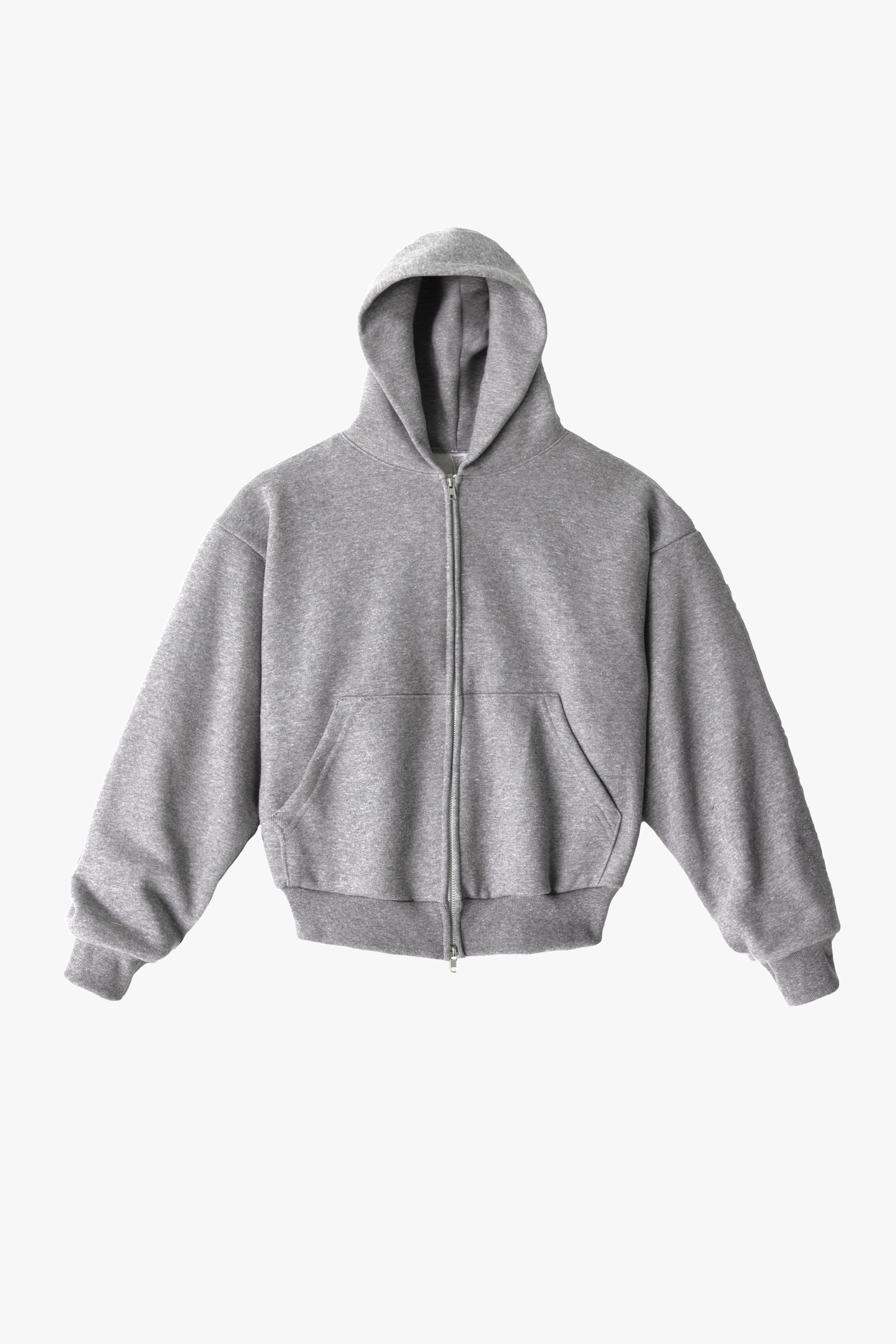 12OZ GABARDINE TRIBLEND FLEECE DOUBLE PULL ZIP HOO 4
