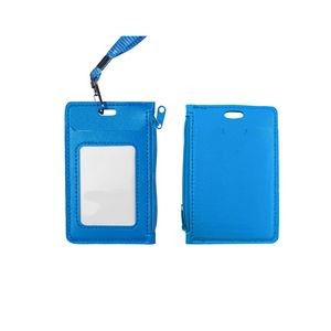 PU Leather Card Holder with Zippered Pocket 28