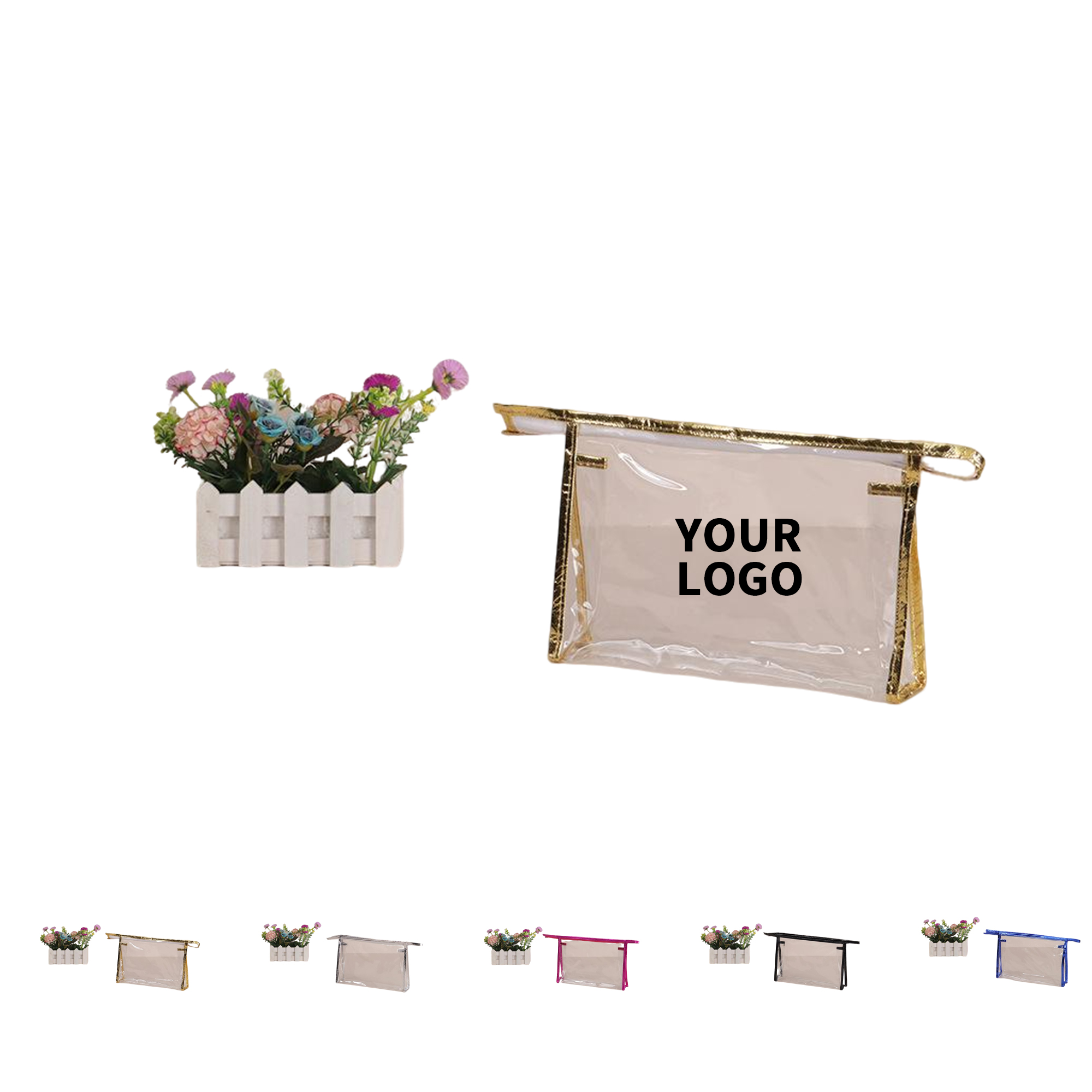 Clear PVC Zipper Pouch Travel Toiletry Bag 3
