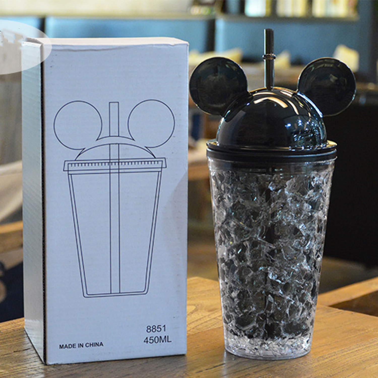Double-layer insulated plastic straw cup 6