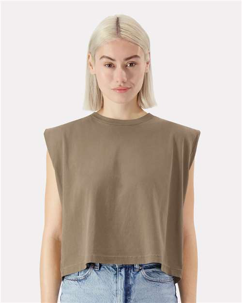 Women's Heavyweight Cotton Garment-Dyed Muscle Tee - 307GD 36