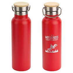 Barona 20 oz Vacuum Insulated Stainless Steel Bottle, custom water bottle with logo imprint 3