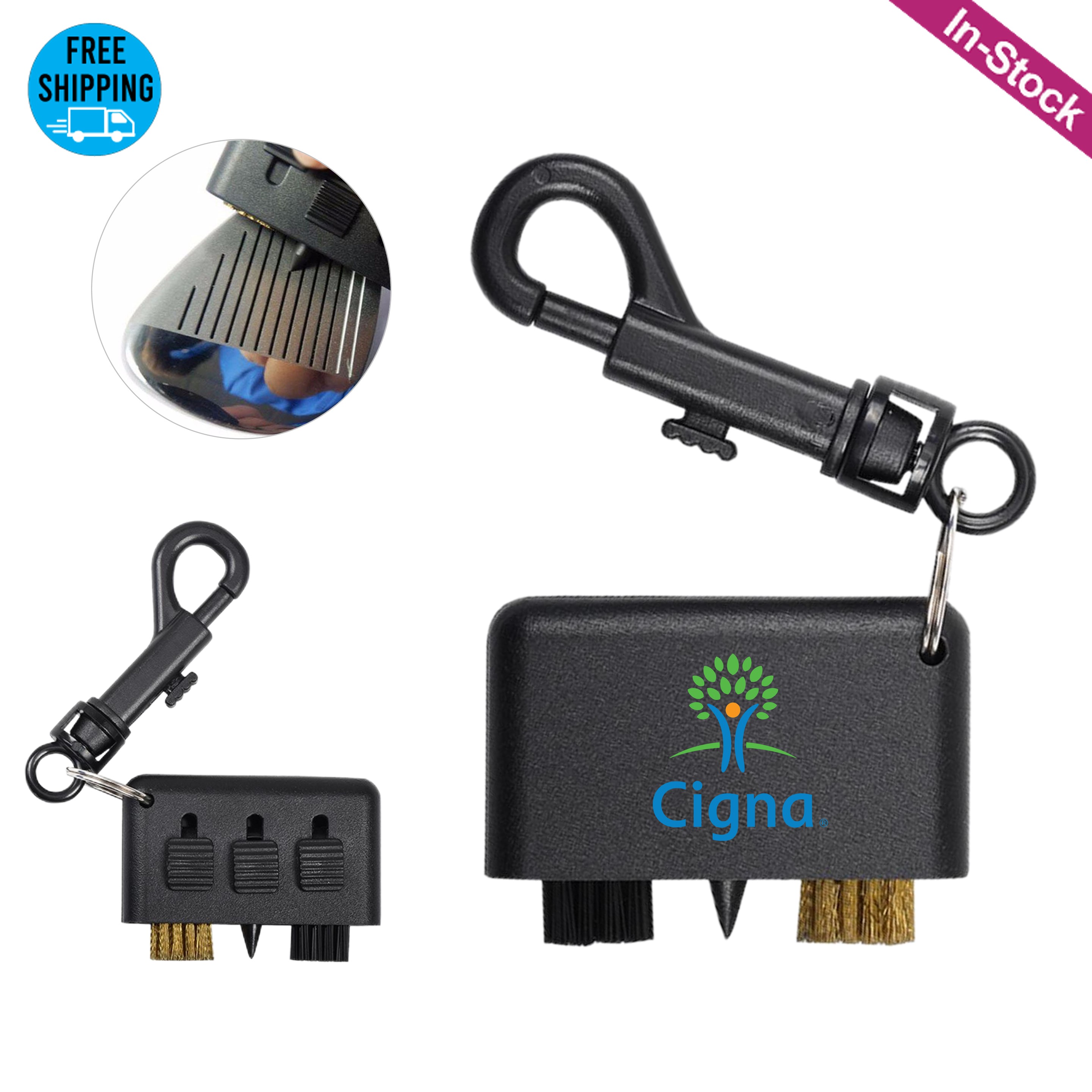 3 in1 Retractable Golf Club Brush 2